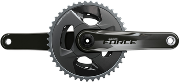 Kurbelgarnitur SRAM Force Wide D1 DUB 177.5 mm, ohne BB-Lager, DM, carbon, 43-30 Zähne 12-f - Produktbild - 1