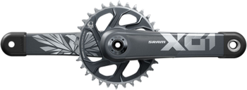 Kurbelgarnitur SRAM X01 Eagle Boost 148 DUB 170mm o.DUB-Lager,sw,32Z.,X-SYNC2,DM,12-f. C2 - Produktbild - 1