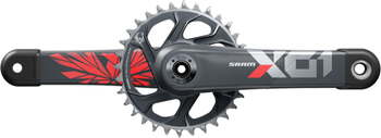 SRAM X01 Eagle Kurbelgarnitur, 170 mm, 32 Zähne, DUB-Welle, rot, Direct Mount, ohne Innenlager - Produktbild - 1