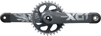 Kurbelgarnitur SRAM X01 Eagle DUB 175mm o.DUB-Lager,sw,32Z.,X-SYNC2,DM,12-f. C2 - Produktbild - 1