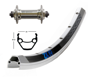 V-Rad 26x1.75Alunabe silber SSP 36L Exal ZX 19 silber Niro-Speiche - Produktbild - 1