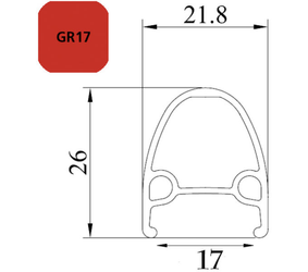 FELGE GR 17, 28" 32L SCHW 17-622 VL:6,5MM - Produktbild - 2