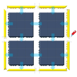 LISTA Abschlusskante für Bodenmatte 19 mm, ELIBODENMATTE19, 91 x 6 cm, Weiblich - Produktbild - 1