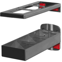 LISTA ABAX KOMBIHALTER ANTHRAZIT 2-TEILIG L: 150 MM B 55 MM - Produktbild - 1