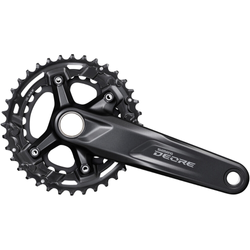 Kurbelgarnitur Shimano DEORE FC-M4100-2 10-f.,36/26Z,175mm,sw,2-teil,o.Lagersch. - Produktbild - 1
