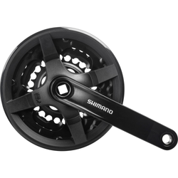 SHIMANO Kurbelgarnitur TOURNEY FC-TY301 6-fach/7-fach/8-fach 150 mm 42-34-24 Zähne - Produktbild - 1