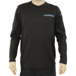 ESHI17004S-21137446-21137446.jpg SHIMANO WORKSHOP LONGSLEEVE BLACK, S 50% PES/50% COTTON - Produktbild - 1