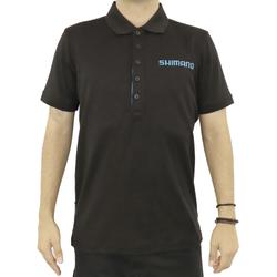 SHIMANO WORKSHOP POLO BLACK, XL 50% PES/50% COTTON - Produktbild - 1