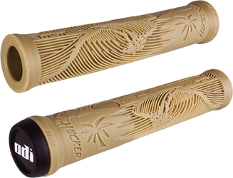 BMX Griffe Hucker Signature Flangeless lila-weiß - Produktbild - 2