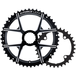 Kettenblatt Road K-Force Light Modular Direct Mount 2x, FSA, 48 Zähne, kompatibel mit Campagnolo 10-fach und Shimano/Sram 10/11-fach (N11), WA128, Größe: 48 T, Farbe: Schwarz, Gewicht: 174 g, VE: 1 Stk. - Produktbild - 1