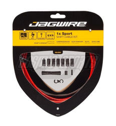 Schaltzugset Road & Mountain Sport 1x, JAGWIRE
Kompatibel mit SRAM/Shimano
Farbe: Rot, VE: 1 Set - Produktbild - 1