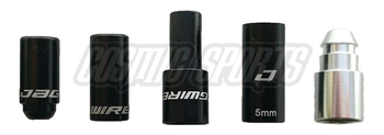 Endkappen für Elite Link Bremszugsets, JAGWIRE
Mountain Elite Link Endkappen
Farbe: Schwarz/silber, VE: 1 Set - Produktbild - 1