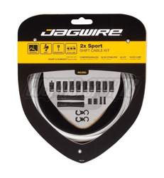 Schaltzugset Road & Mountain Sport 2x, JAGWIRE
Kompatibel mit SRAM/Shimano
Farbe: Sterling-Silber, VE: 1 Set - Produktbild - 1