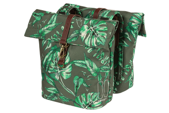 Doppelpacktasche Basil Ever-Green thymian grün, 28x16x35cm, 28-38ltr - Produktbild - 1