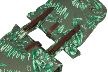 Doppelpacktasche Basil Ever-Green thymian grün, 28x16x35cm, 28-38ltr - Produktbild - 2