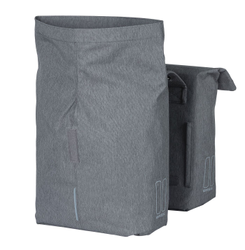 Doppelpacktasche Basil City grey melee, 12x29x30 cm, 28-32ltr - Produktbild - 2