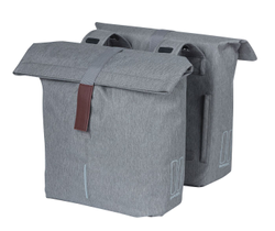 217-92-46060-8715019180729-1-21148844-21148844.jpg Doppelpacktasche Basil City grey melee, 12x29x30 cm, 28-32ltr - Produktbild - 1