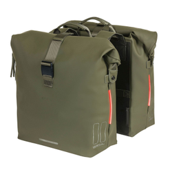 Basil SoHo Nordlicht Doppelpacktasche moosgrün 31x13x37 cm 41 Liter für Fahrräder - Produktbild - 1