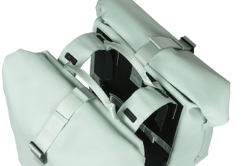 Doppelpacktasche Basil SoHo Nordlicht pastellgrün, 31x13x37cm, 41ltr - Produktbild - 2