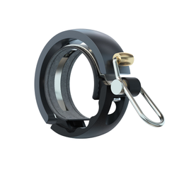 Knog Oi Luxe Large Fahrradklingel, 23.8 <br>- 31.8mm, black/grey - Produktbild - 2