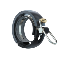 12915KN-01-21149209_1.jpg Knog Oi Luxe Large Fahrradklingel, 23.8 <br>- 31.8mm, black/grey - Produktbild - 2