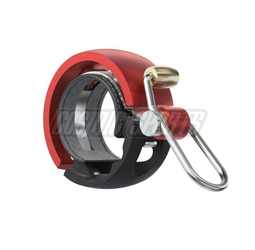 Knog Oi Luxe Small Fahrradklingel, 22.2mm, black/red - Produktbild - 1