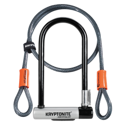 Kryptonite KryptoLok Standard + KryptoFlex 120 cm Bügelschloss-Set - Produktbild - 1 Kryptonite KryptoLok Standard + KryptoFlex 120 cm Bügelschloss-Set - Produktbild - 1