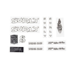 Surly Bridge Club New Rahmen Decal incl. Headbadge, white - Produktbild - 1