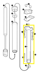 CRANKBROTHERS HIGHLINE XC/GRAVEL QUILL ASSEMBLY SCHAFTEINHEIT, 27.2MM, 125MM - Produktbild - 1