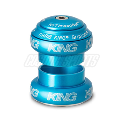 Chris King NoThreadSet Steuersatz, Edelstahl-Lager, 1", Bold, EC30/25.4 | EC30/26, matte turquoise - Produktbild - 1