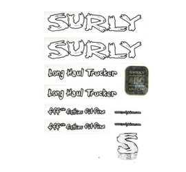 Surly Long Haul Trucker New Rahmen Decal Inkl. Headbadge, White - Produktbild - 1