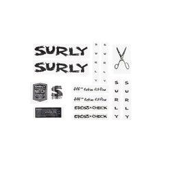 Surly Cross Check New Rahmen Decal inkl. Headbadge, black - Produktbild - 1
