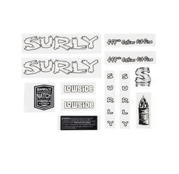 Surly Lowside Rahmen Decal inkl. Headbadge, white - Produktbild - 1