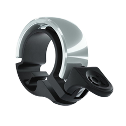 Knog Oi Classic Small Fahrradklingel, 22.2mm, black/silver polished - Produktbild - 2
