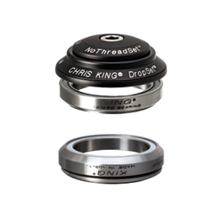 Chris King DropSet 4 Steuersatz, Ceramic-Lager, 1 1/8", GripLock, IS42/28.6 | IS42/30 45x45, black - Produktbild - 2