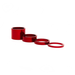 CHRIS KING HEADSET SPACER 12MM, 1 1/8", RED - Produktbild - 1