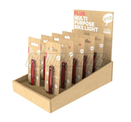 Knog Plus Starter THEKENDISPLAY, StVZO, rote LED, (VE/20), translucent - Produktbild - 1
