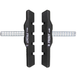 M-WAVE Cantilever-Bremsschuhe 72 mm schwarz auf Karte - Produktbild - 1 M-WAVE Cantilever-Bremsschuhe 72 mm schwarz auf Karte - Produktbild - 1