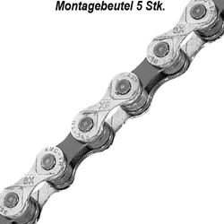 KETTE KMC X10, 116 GLIEDER, SILBER/GRAU, MONTAGEBEUTEL 5 STK., KMC, 303575 - Produktbild - 1