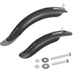 Steckblech-Set Mud Max 12"-18" Kunststoff, Schwarz, Für Kinder/Falträder, Messingschlager, 386032 - Produktbild - 1