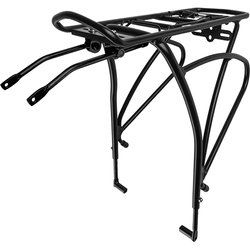 GEPÄCKTRÄGER FÜR SCHEIBENBREMSEN, SCHWARZ, ALUMINIUM, VERSTELLBAR 24-29", MESSINGSCHLAGER, 449901 - Produktbild - 1