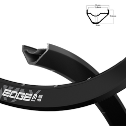 Felge Edge M 26 Os 622-26 Disc, Schwarz, 32Loch, Vl=6.5, Ryde, 700215 - Produktbild - 1 Felge Edge M 26 Os 622-26 Disc, Schwarz, 32Loch, Vl=6.5, Ryde, 700215 - Produktbild - 1