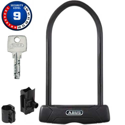 Abus Bügelschloss GRANIT 460/150HB300 + USH460 schwarz - Produktbild - 1 Abus Bügelschloss GRANIT 460/150HB300 + USH460 schwarz - Produktbild - 1
