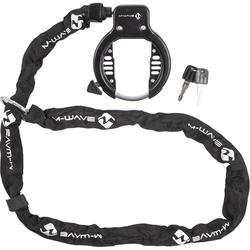 Rahmenschloss Ringchain, 63Mm, M-Wave, Mit Kette 1.500Mm, Messingschlager, 231458 - Produktbild - 1