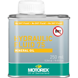 Bremsflüssigkeit HYDRAULIC FLUID 75 Mineral Oil, MOTOREX
Größe: 250 ml, Gewicht: 212 g, VE: 1 Stk. - Produktbild - 1
