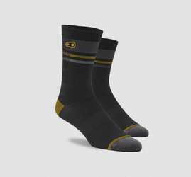 Crankbrothers Icon Socken, black/gold/gray, L/XL | 43-50 (EU) | 9.5-15.5 (US) - Produktbild - 1