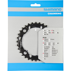 Y1LD98080-21244-21244.jpg SHIMANO Kettenblatt DEORE FC-M590, FC-M591 32 Zähne - Produktbild - 1