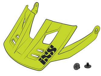 IXS Trigger FF Visor Lime S/M inkl Pins - Produktbild - 2
