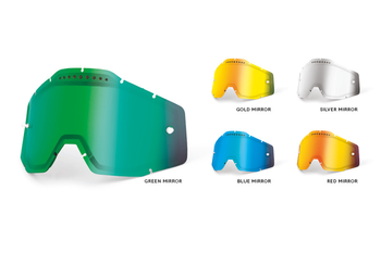 100% Vented Dual Mirror Replacement Lenses, Silver, Unis - Produktbild - 1