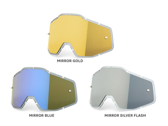 100% Injected Mirror Lens Anti-Fog F Racecraft/Accuri/Strata, Gold, Unis - Produktbild - 1